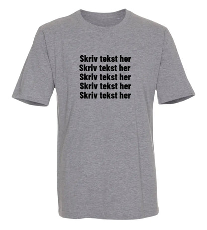 Voksen t-shirts med tekst (design selv)