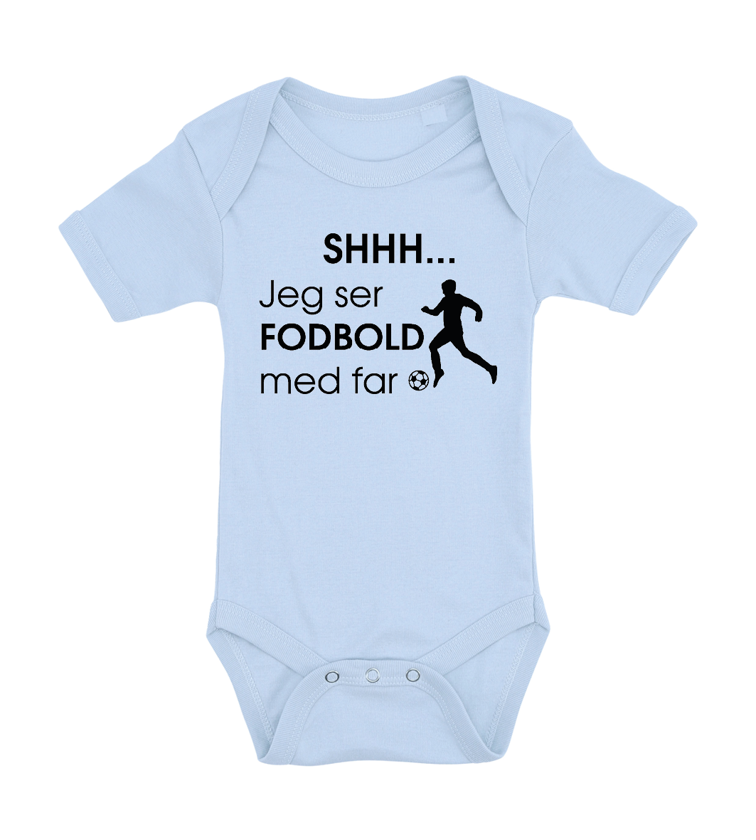 Baby bodystocking - Shhh jeg ser fodbold med far