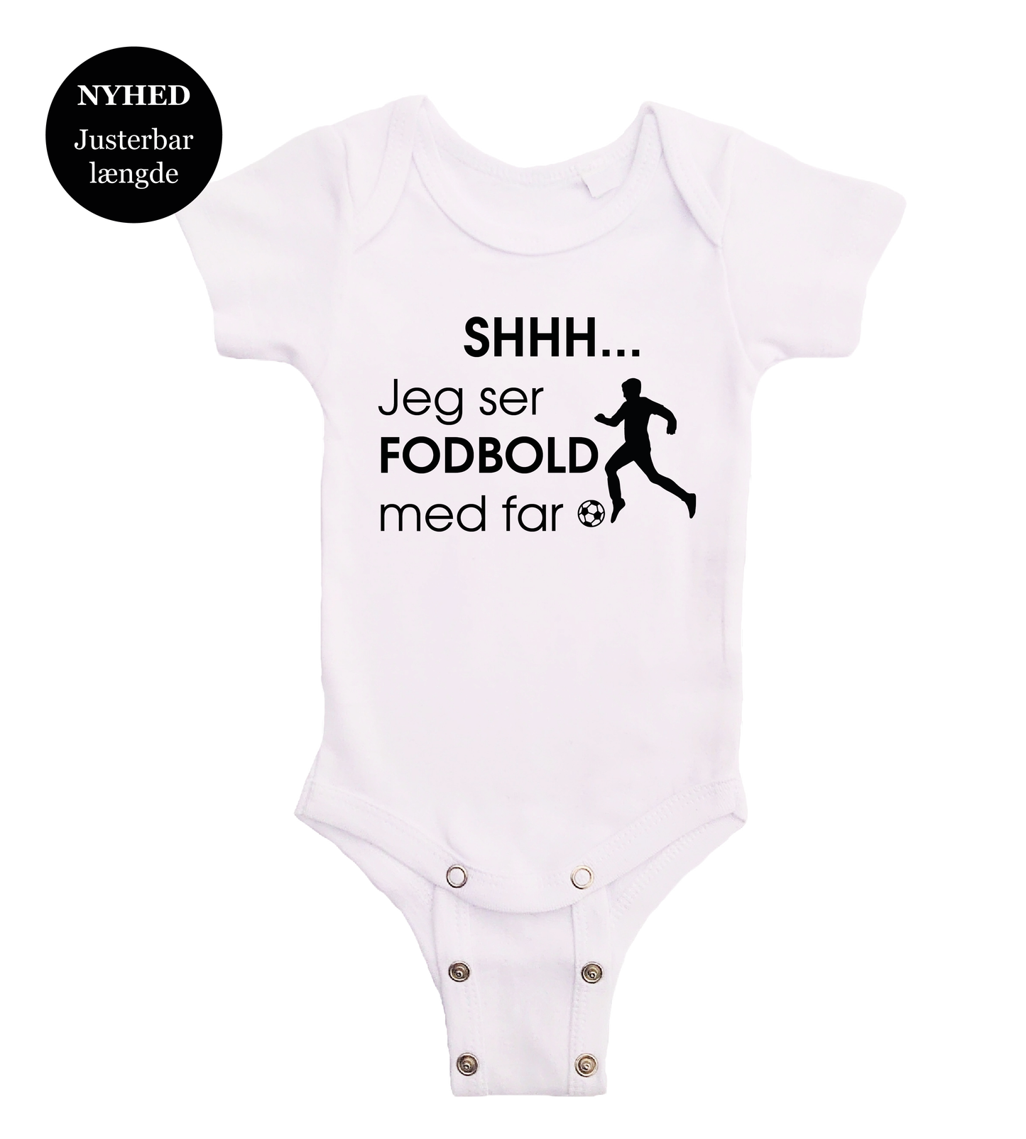 Baby bodystocking - Shhh jeg ser fodbold med far