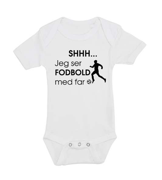 Baby bodystocking - Shhh jeg ser fodbold med far