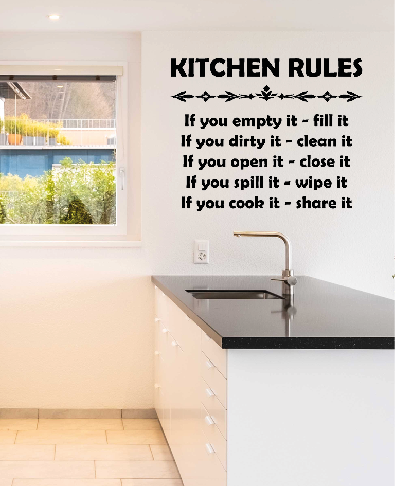 Wallstickers - Kitchen rules