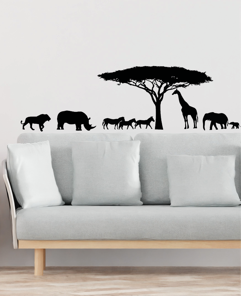 Wallstickers - Savannens dyr