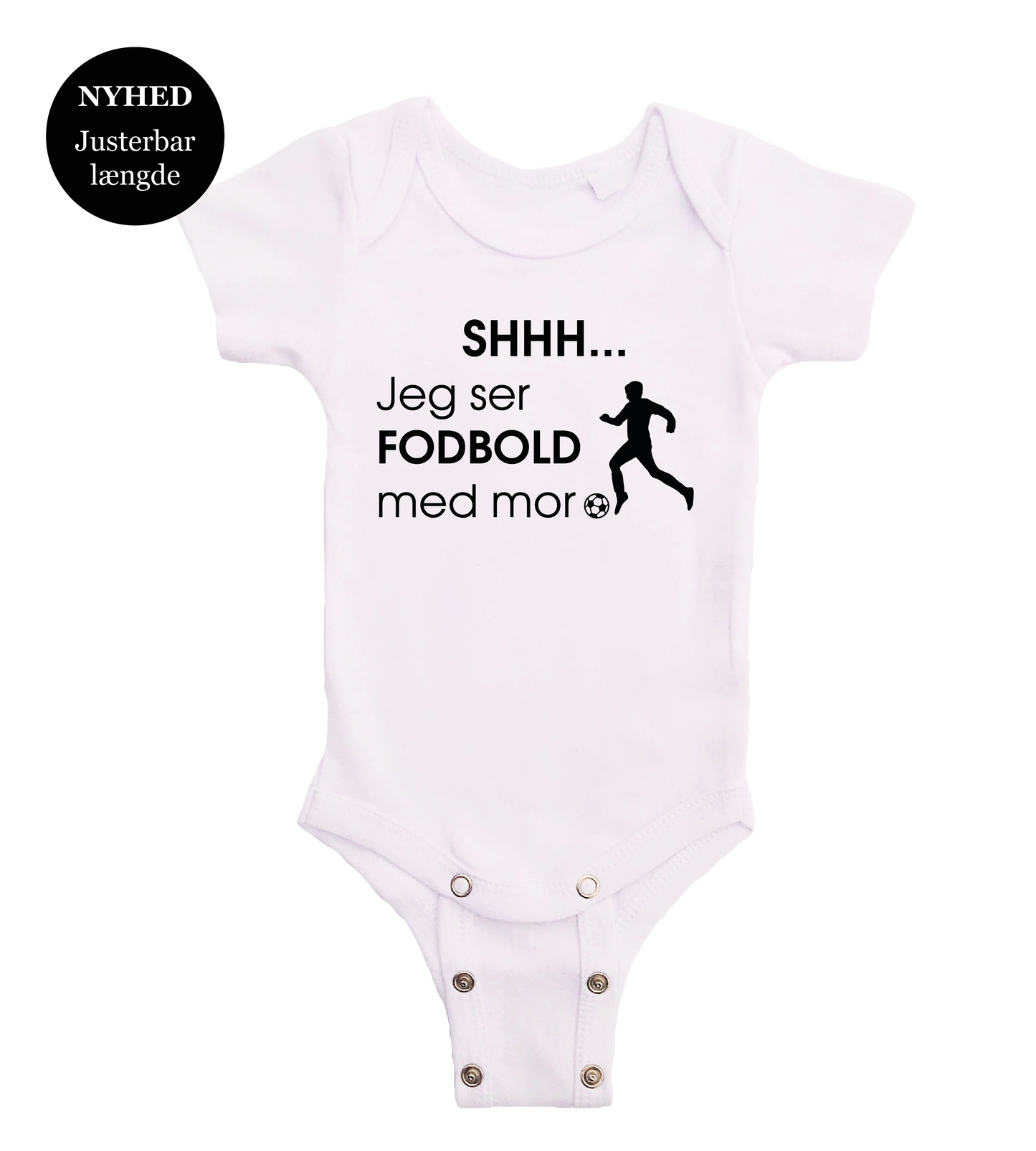 Baby bodystocking - Shhh jeg ser fodbold med mor