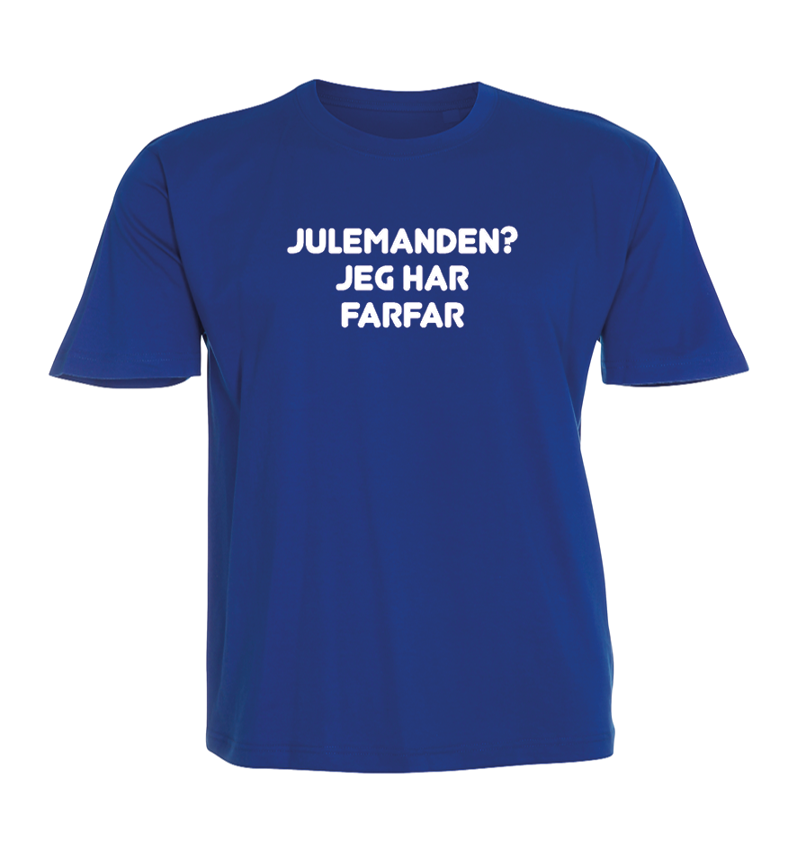 Jule Børne t-shirt - Julemanden? jeg har Farfar