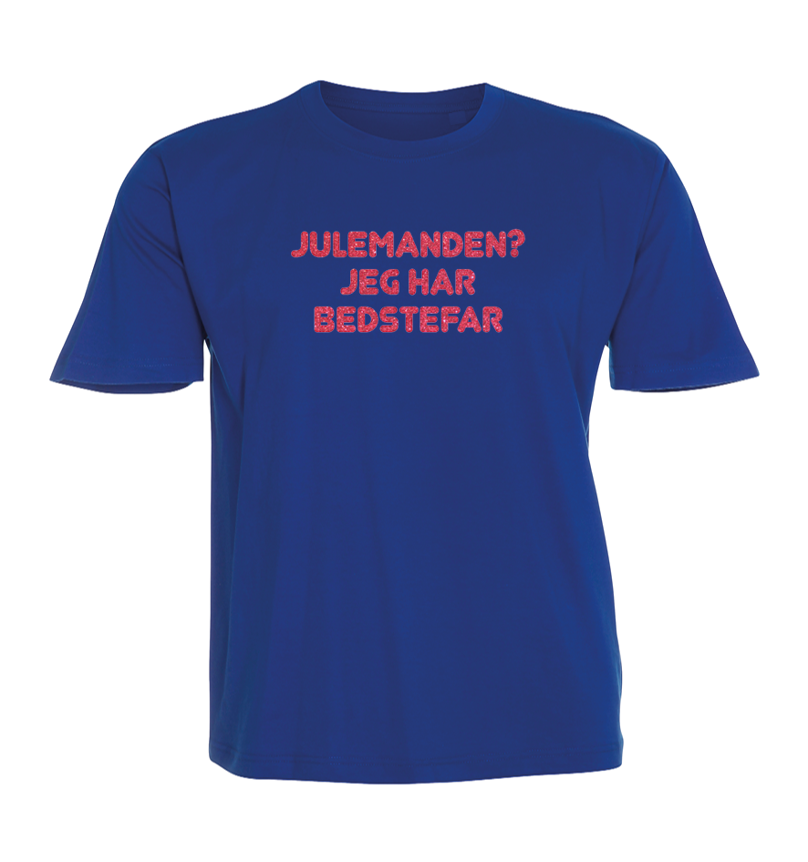 Jule Børne t-shirt - Julemanden? jeg har Bedstefar