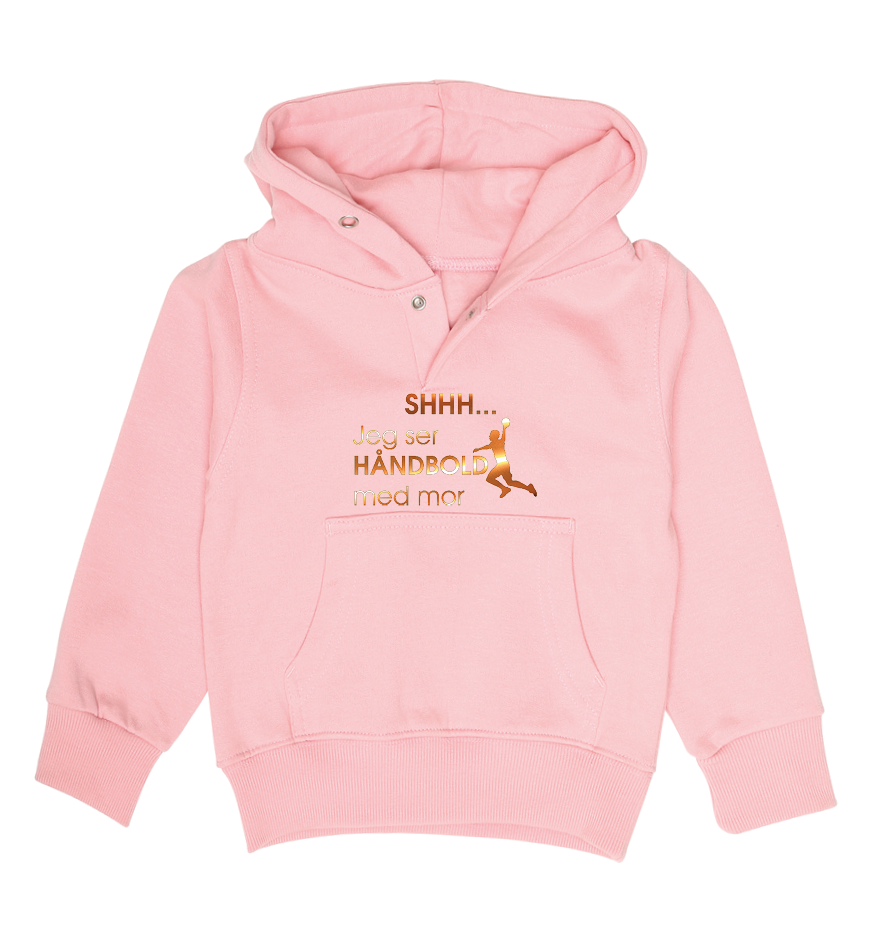 Børne hoodie - Shhh jeg ser håndbold med Mor