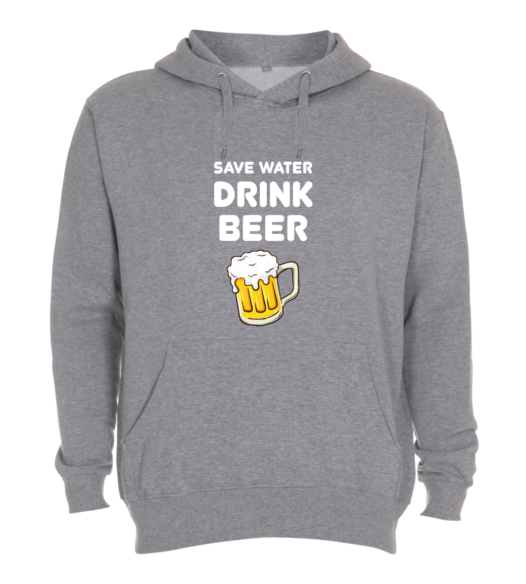 Hoodie - Save water drink beer