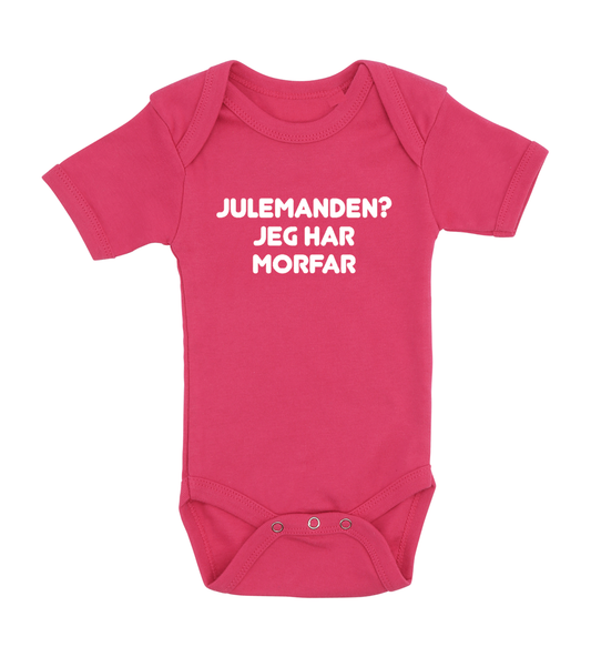 Jule baby bodystocking - Julemanden? jeg har Morfar