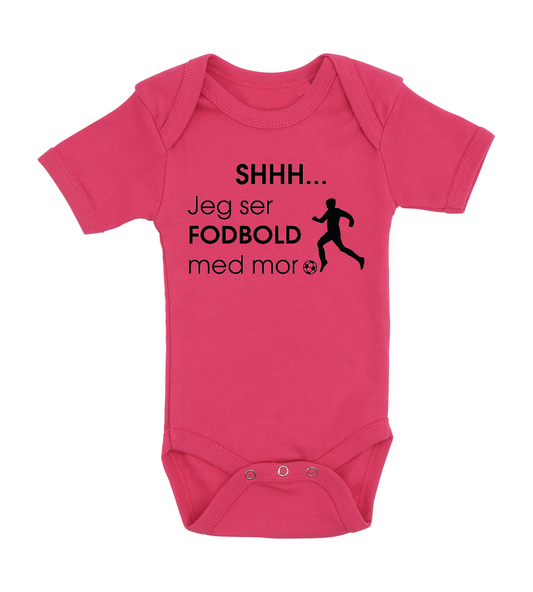 Baby bodystocking - Shhh jeg ser fodbold med mor