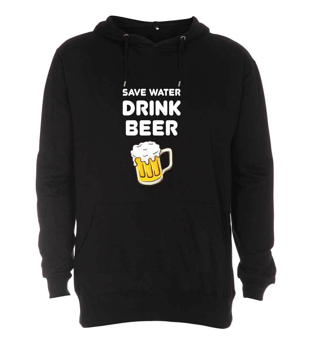 Hoodie - Save water drink beer