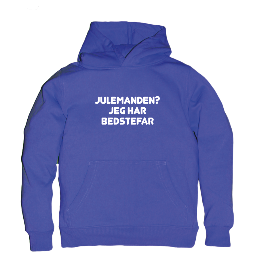 Jule Børne hoodie - Julemanden? jeg har Bedstefar