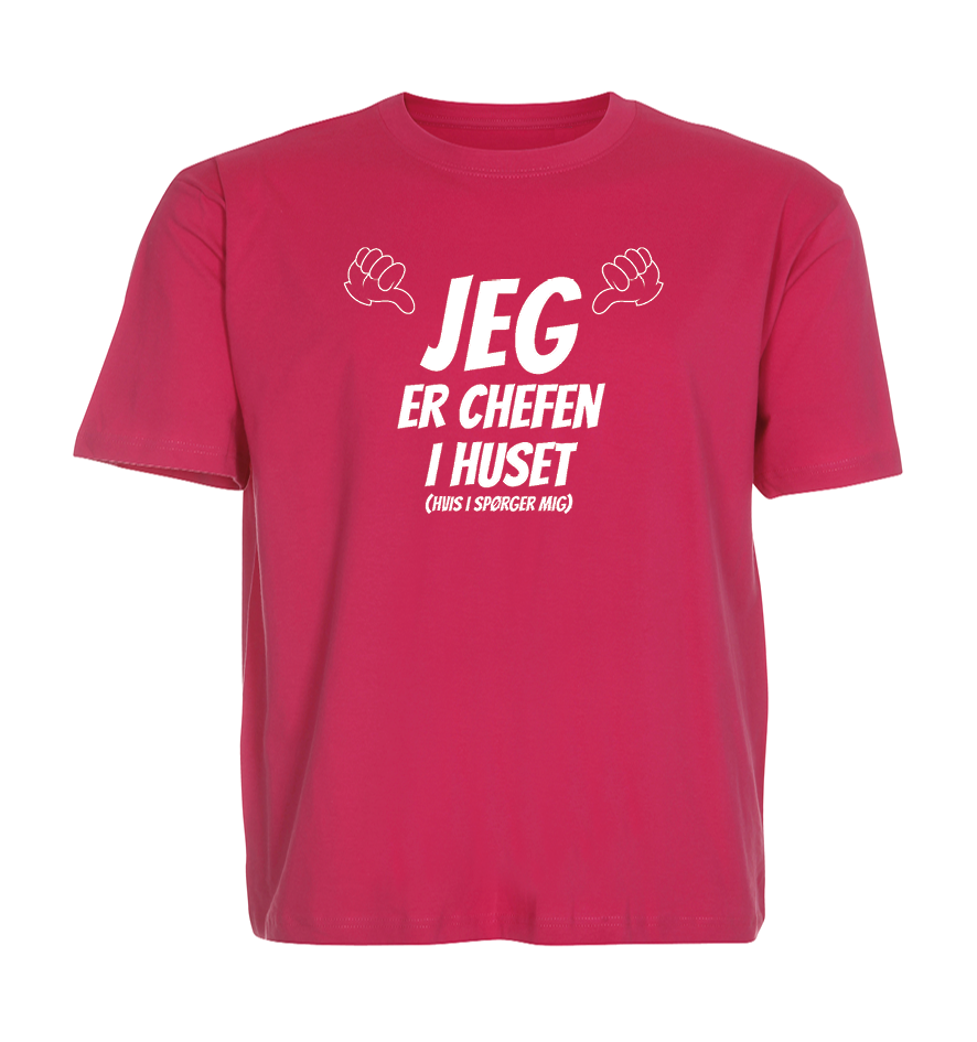 Børne t-shirt - Jeg er chefen i huset