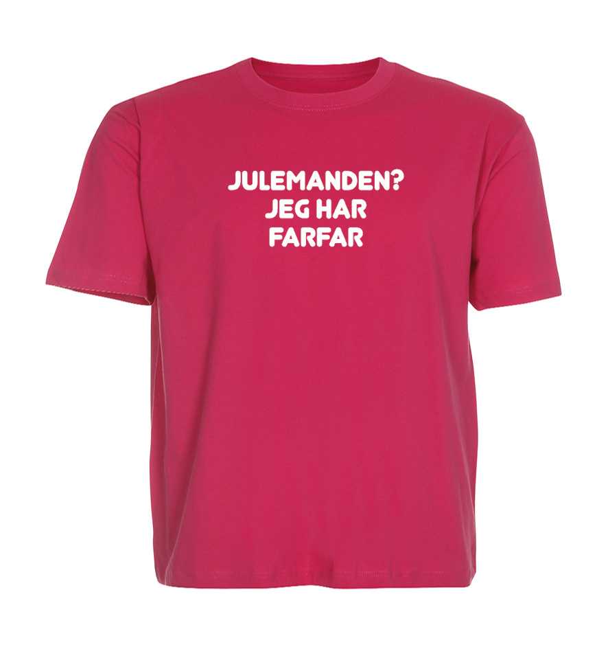 Jule Børne t-shirt - Julemanden? jeg har Farfar