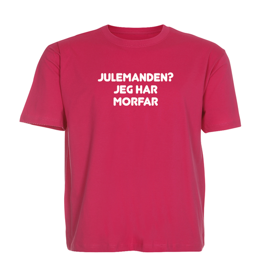 Jule Børne t-shirt - Julemanden? jeg har Morfar