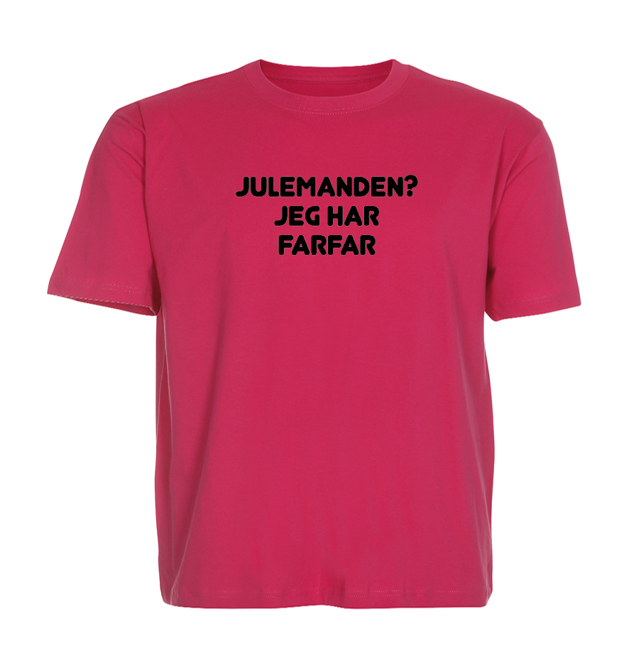 Jule Børne t-shirt - Julemanden? jeg har Farfar