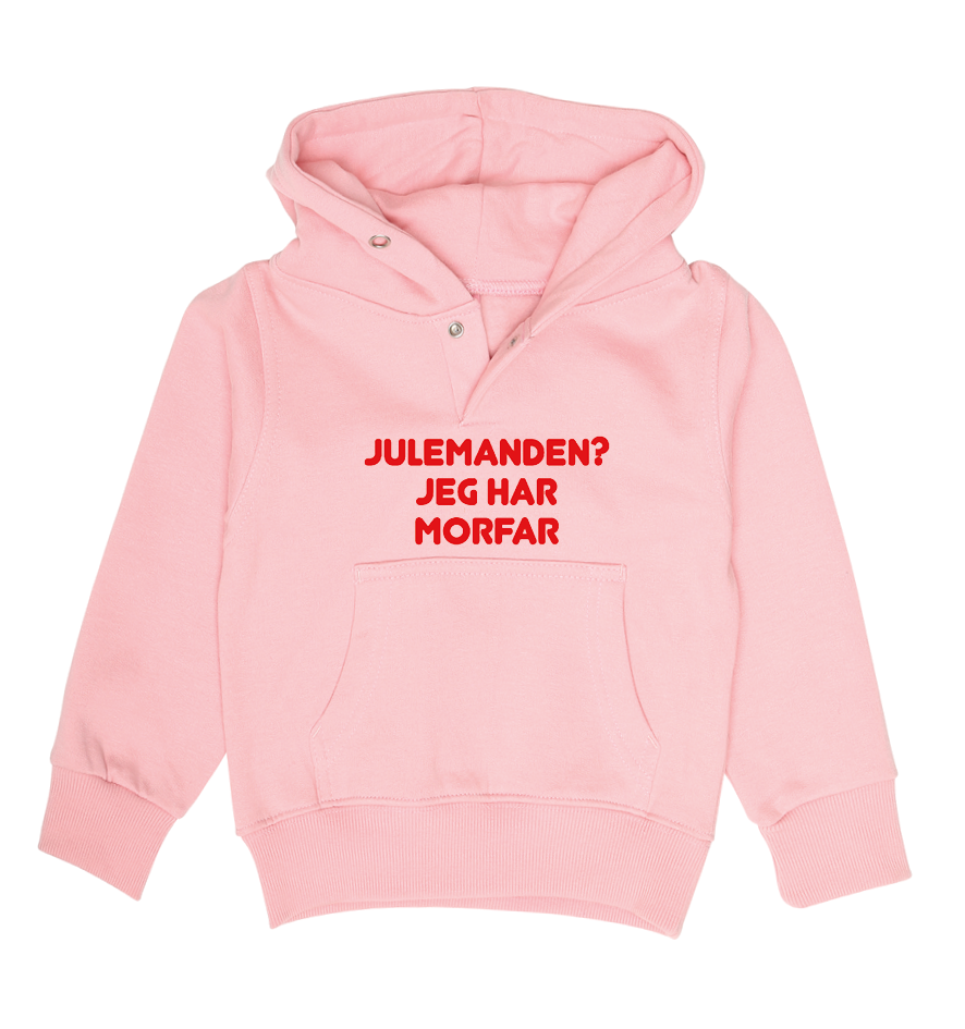 Jule Børne hoodie - Julemanden? jeg har Morfar