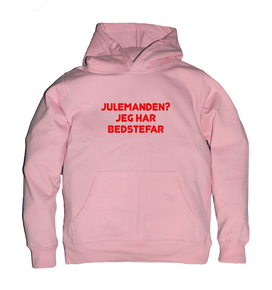 Jule Børne hoodie - Julemanden? jeg har Bedstefar