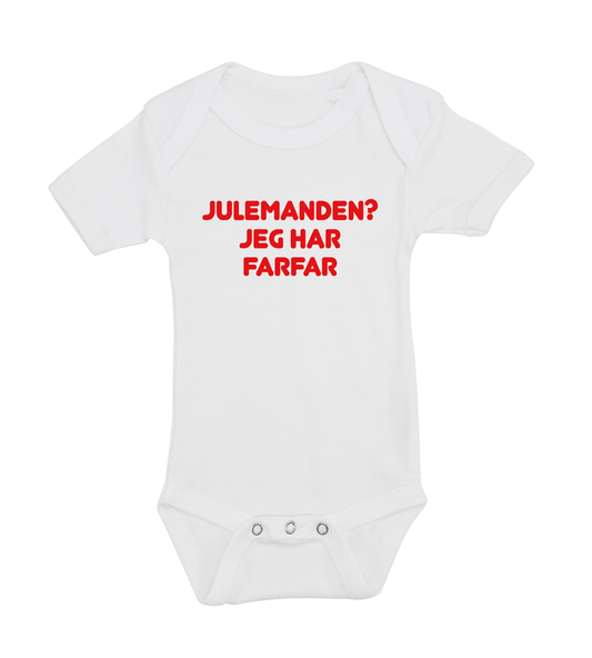 Jule Baby bodystocking - Julemanden? jeg har Farfar