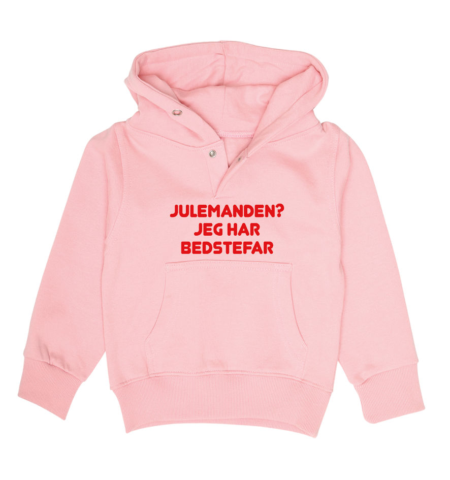 Jule Børne hoodie - Julemanden? jeg har Bedstefar