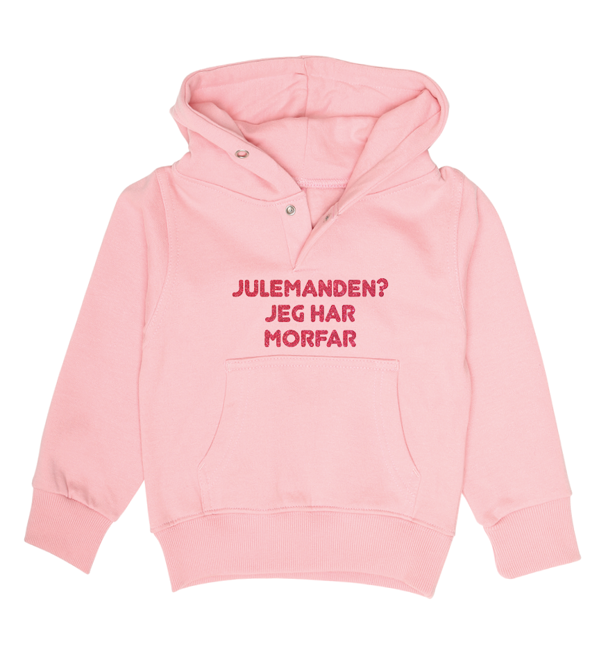 Jule Børne hoodie - Julemanden? jeg har Morfar