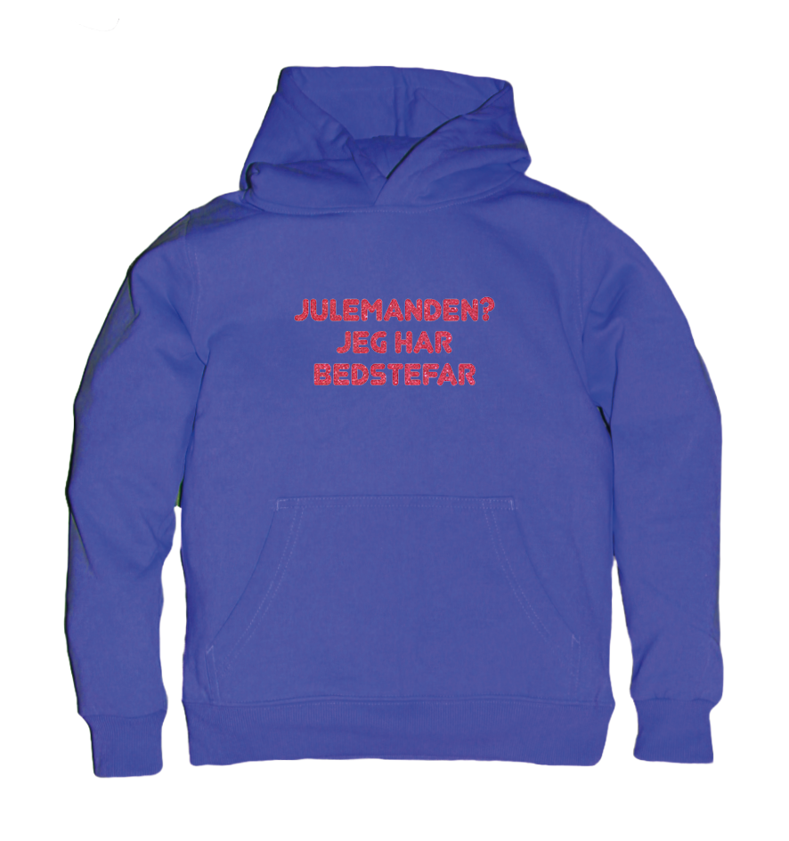 Jule Børne hoodie - Julemanden? jeg har Bedstefar