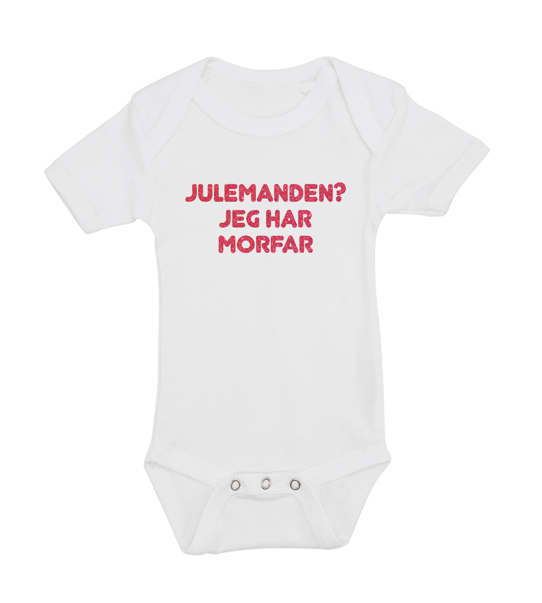 Jule baby bodystocking - Julemanden? jeg har Morfar