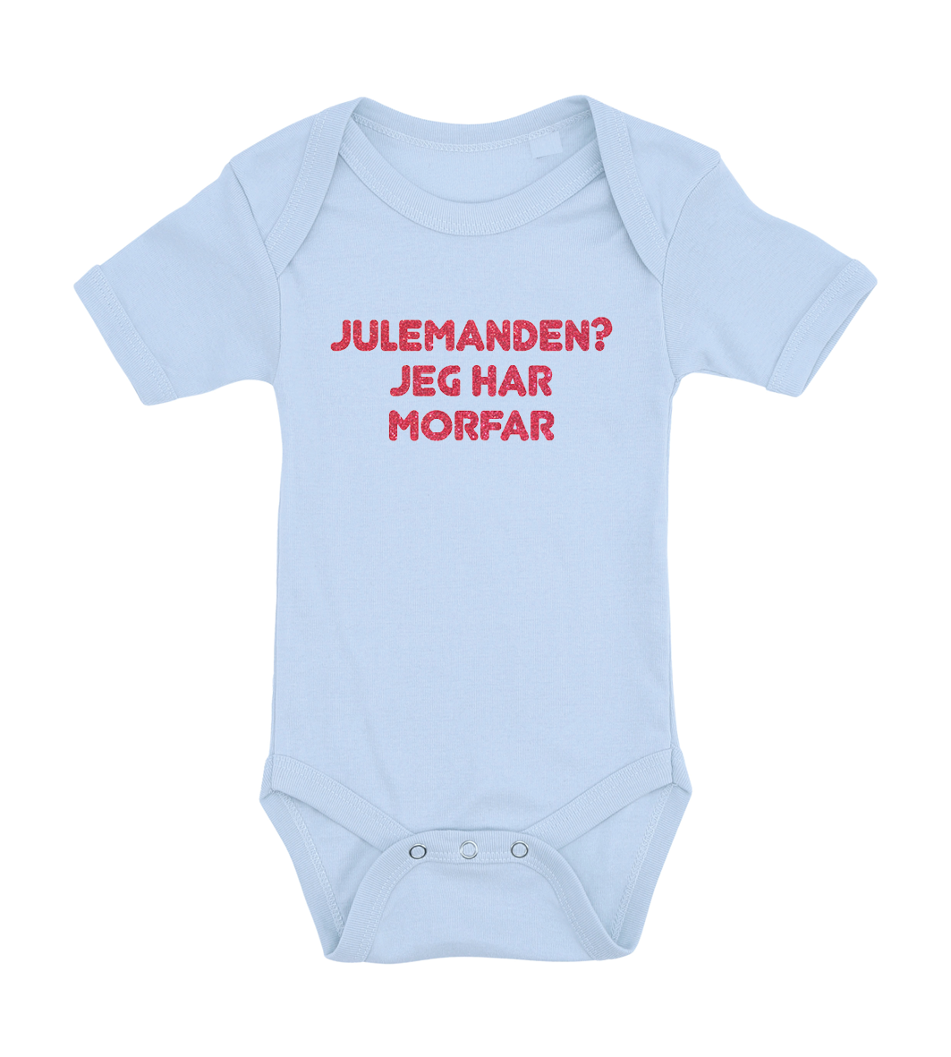 Jule baby bodystocking - Julemanden? jeg har Morfar