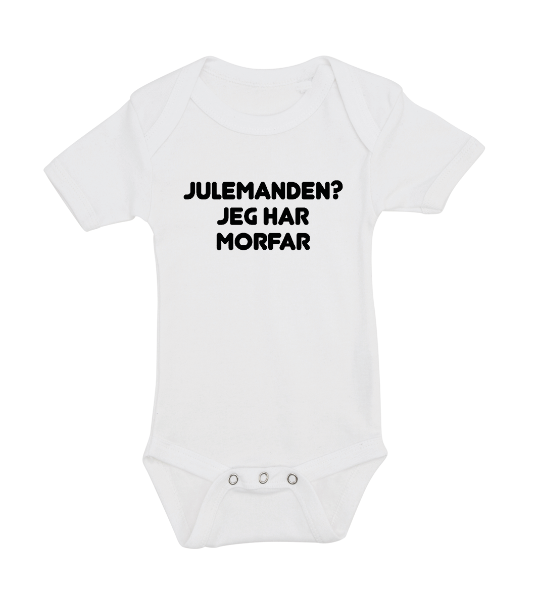 Jule baby bodystocking - Julemanden? jeg har Morfar