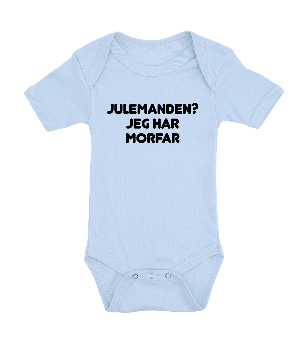 Jule baby bodystocking - Julemanden? jeg har Morfar