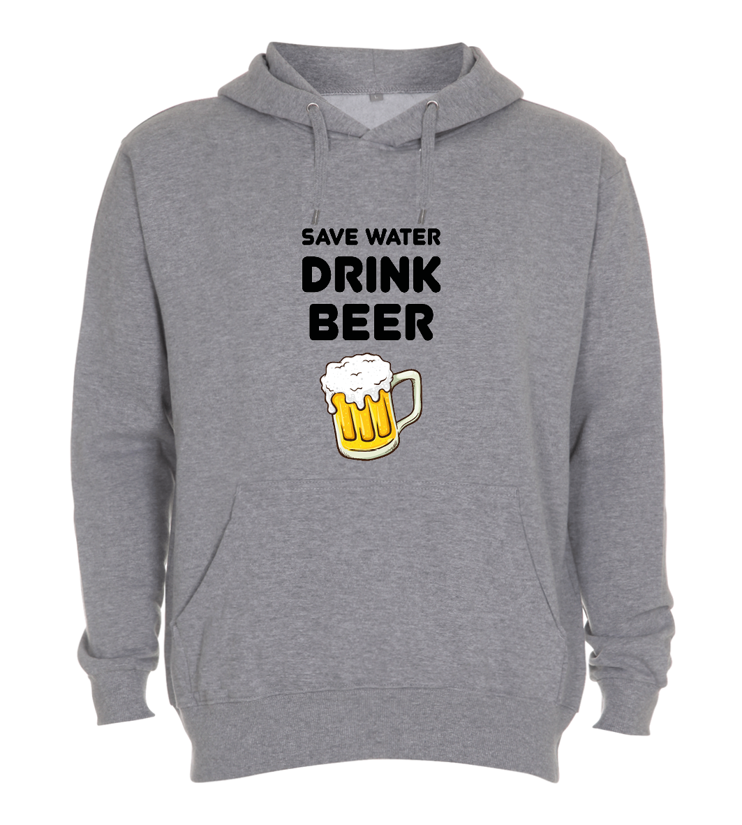 Hoodie - Save water drink beer