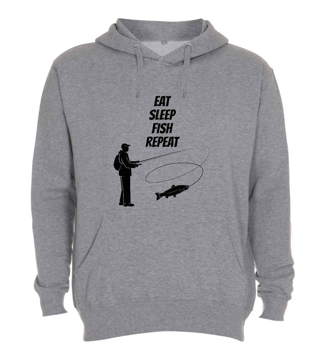 Hoodie - Eat sleep FISH repeat