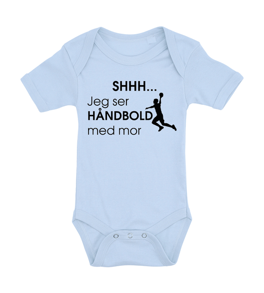 Baby bodystocking - Shhh jeg ser håndbold med Mor