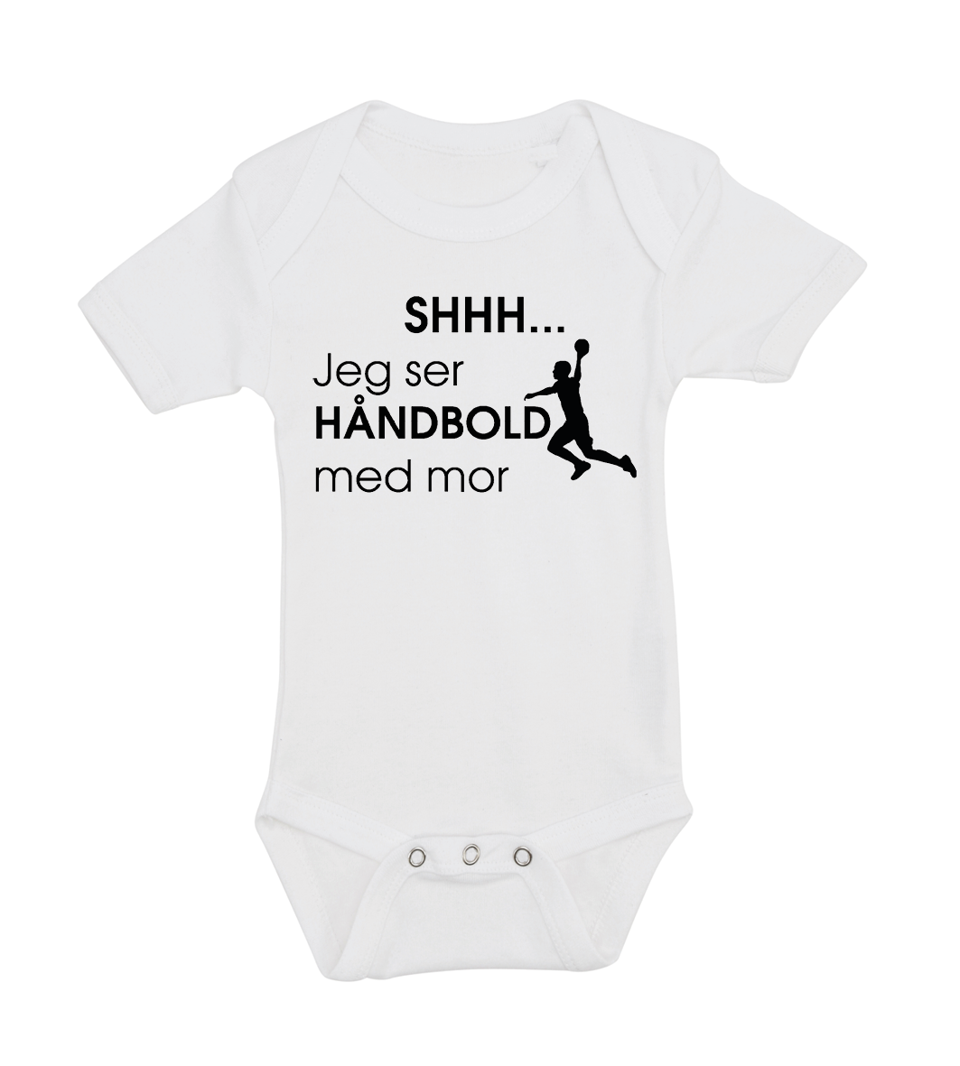 Baby bodystocking - Shhh jeg ser håndbold med Mor