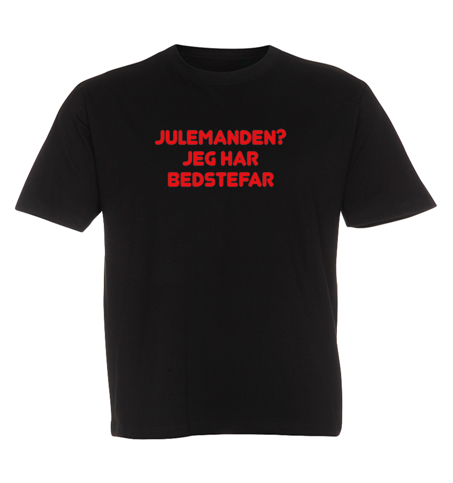 Jule Børne t-shirt - Julemanden? jeg har Bedstefar