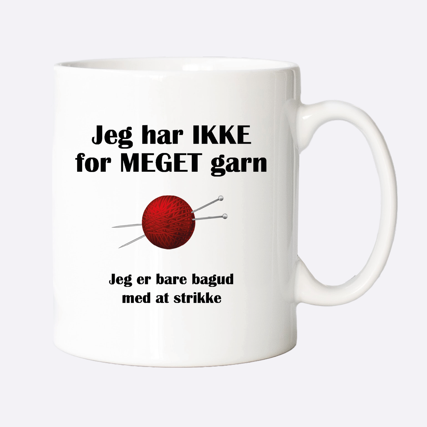 Krus - Jeg har ikke for meget garn, jeg er bare bagud med at STRIKKE