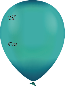 Til & Fra (BLÅ BALLON)