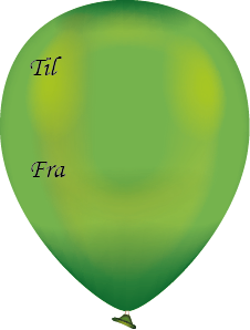 Til & Fra (GRØN BALLON)